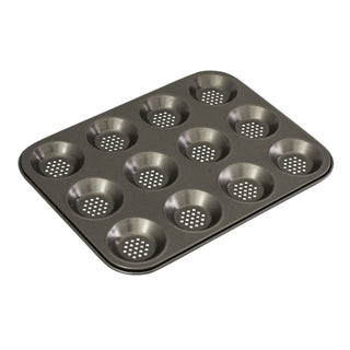 Bakemaster Perfect Crust 12 Cup Show Baking Pan, 32 X 24Cm - Non-Stick