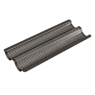 Bakemaster Perfect Crust Baguette Tray, 39 X 16 X 2.5Cm - Non-Stick