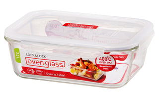 LocknLock Euro Glass Boroseal Heat Resistant Glass Rectangular - 2L