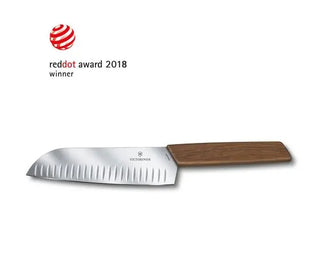 Victorinox Modern Santoku Knife with Walnut Wood Handle